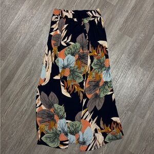 Navy Floral Maxi Skirt